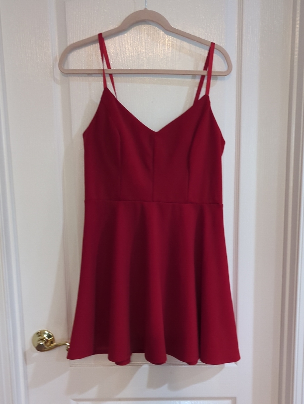 Lily Rose Red Spaghetti-Strap Dress - Classic A-Line Sz XL